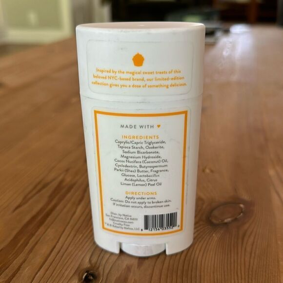 Native Deodorant Ginger Lemonade Cupcake scent NEW 2.65 OZ - Picture 4 of 4